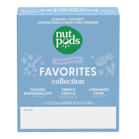 nutpods cinnamon swirl coffee creamer, warm spice without added sugar.