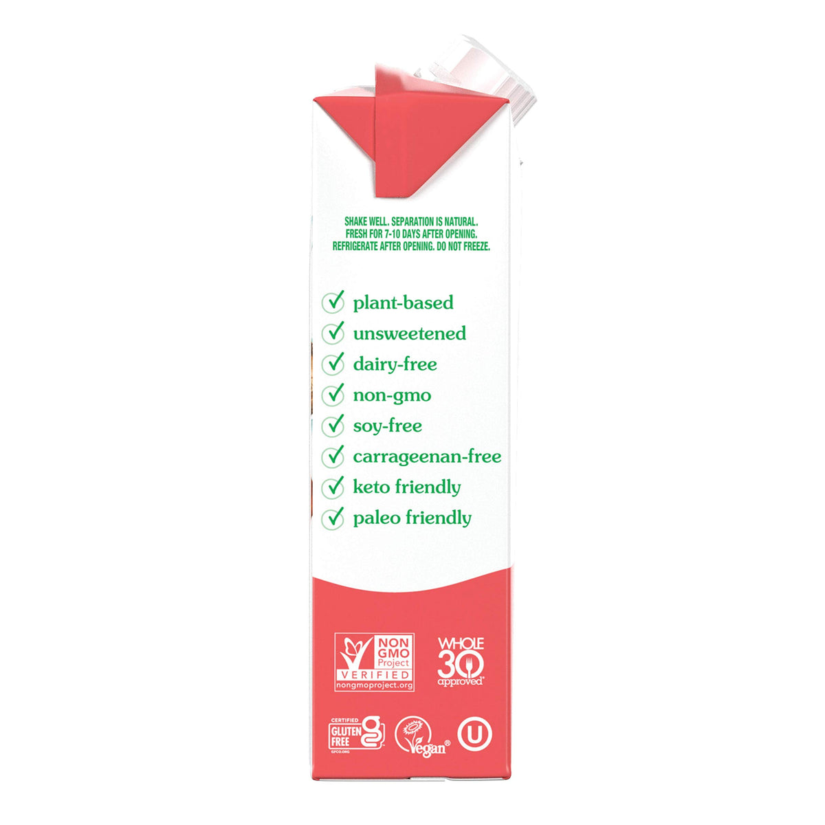 nutpods Cinnamon Swirl creamer keto-friendly-label emphasizes zero sugar and low calories per serving