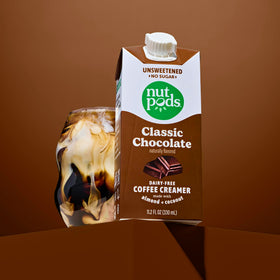 nutpods Classic Chocolate creamer 3-pack display for convenient stocking