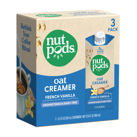 nutpods Oat French Vanilla Creamer pour creates a smooth, rich cup without dairy.