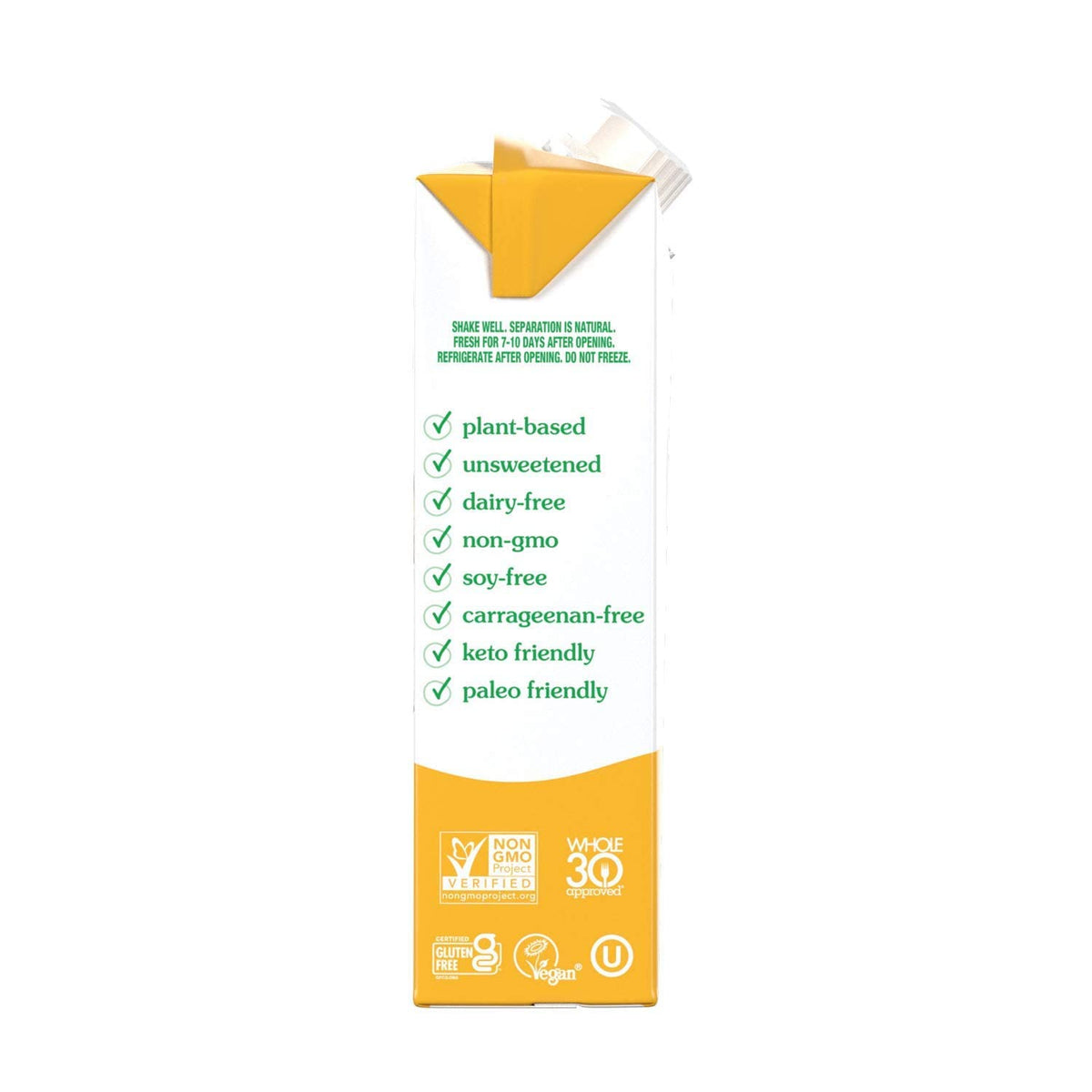 Nutpods Original Unsweetened Creamer 12-pack highlights pantry-friendly convenience