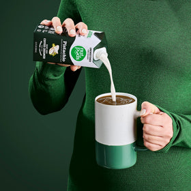 nutpods pistachio creamer in morning coffee elevates the routine.