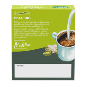 nutpods Pistachio Unsweetened Creamer 3-pack on display for pantry use.