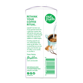 nutpods Toasted Marshmallow ingredients icon highlights almond and coconut base for vegan creaminess
