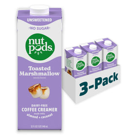 nutpods toasted marshmallow unsweetened creamer bottle pour sugar-free coffee flavor