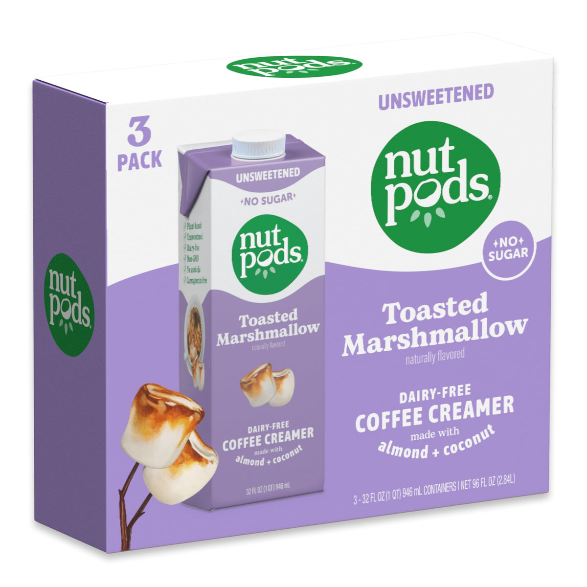 nutpods toasted marshmallow unsweetened creamer pantry shelf image keto-friendly option