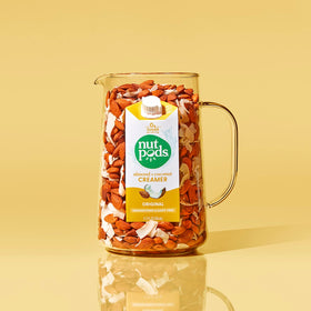 nutpods poured into coffee creates a creamy blend that preserves coffee flavor