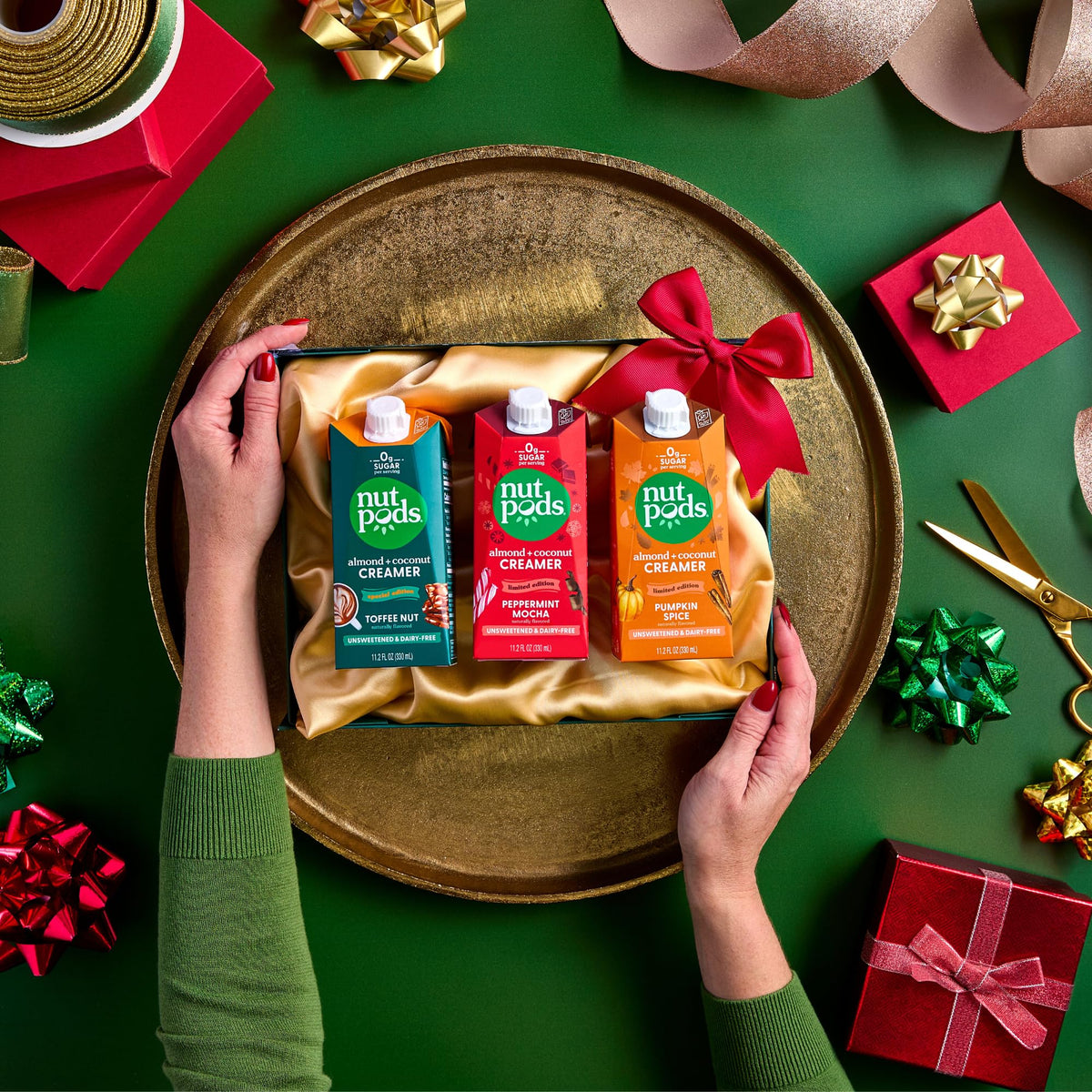 nutpods Winter Collection almonds and coconuts blend for dairy-free creaminess.