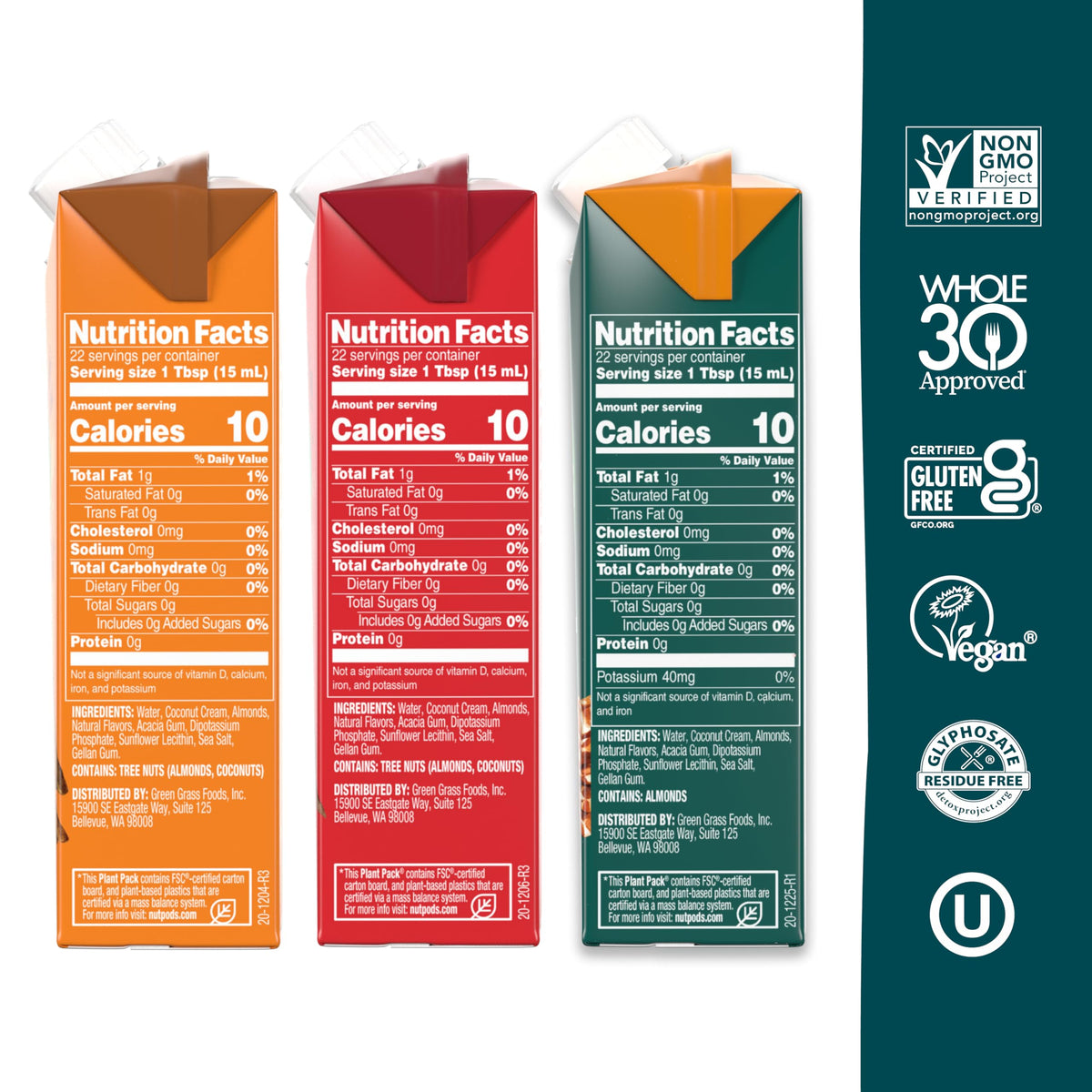 nutpods Winter Collection Peppermint Mocha pour adds creamy, sugar-free flavor to coffee.