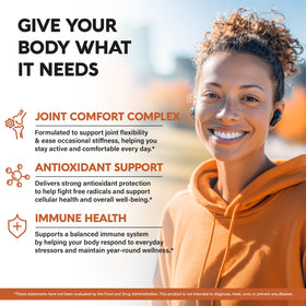 NutraHarmony Turmeric Curcumin capsules in the bottle, easy daily immune support.