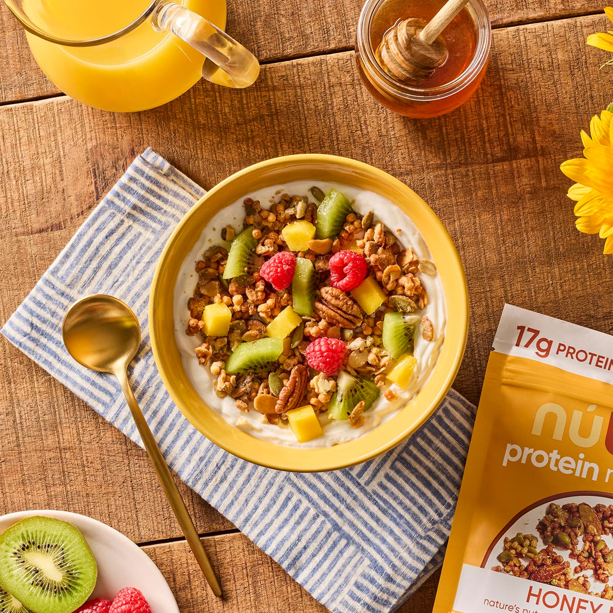 NuTrail Granola as a crunchy topper for smoothies