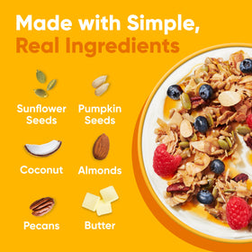 Parfait with NuTrail Honey Nut Granola, yogurt, and berries