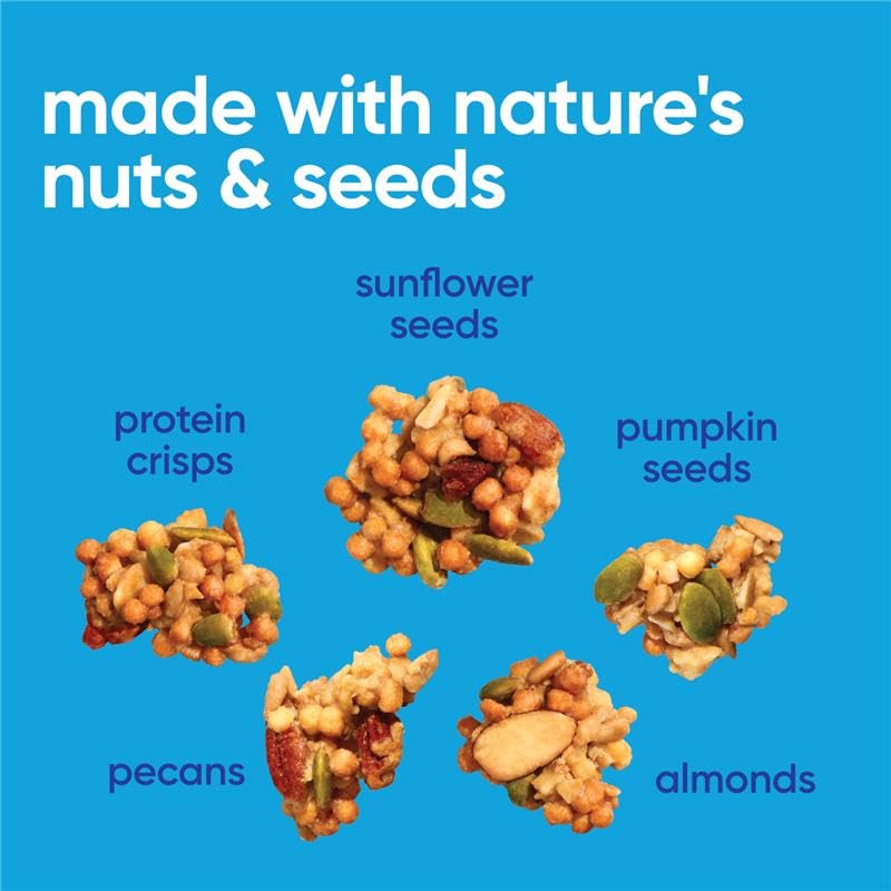 NuTrail Protein Nut Granola close-up reveals crunchy texture