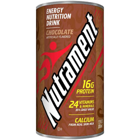 Nutrament Chocolate ready-to-drink can pour for on-the-go nourishment
