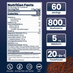 NutraTaste scoop dispensing a 4 g serving for easy nightly relaxation.