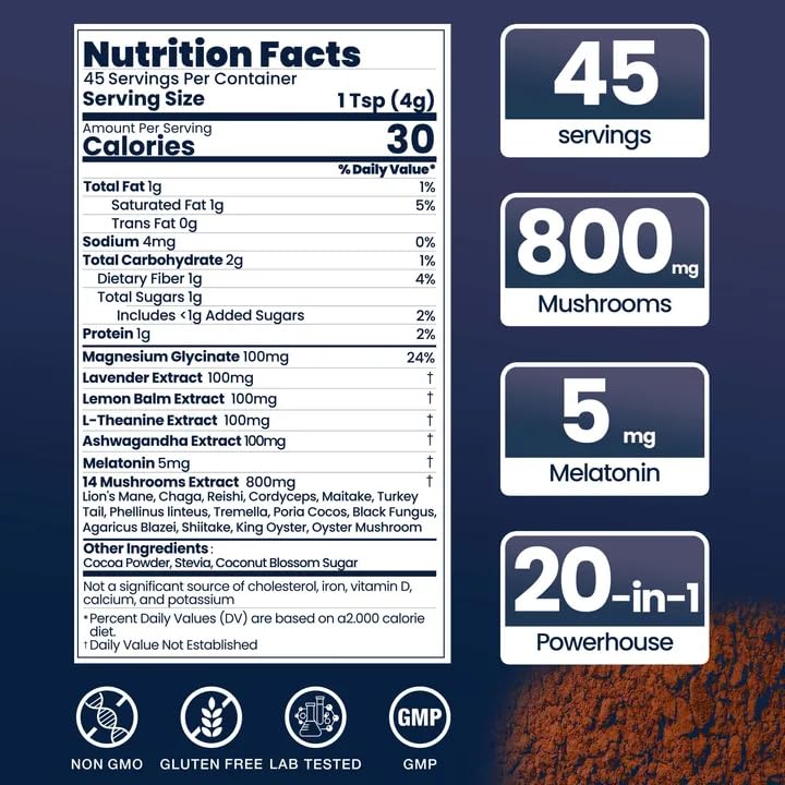 NutraTaste scoop ready to mix for sleep-support cocoa