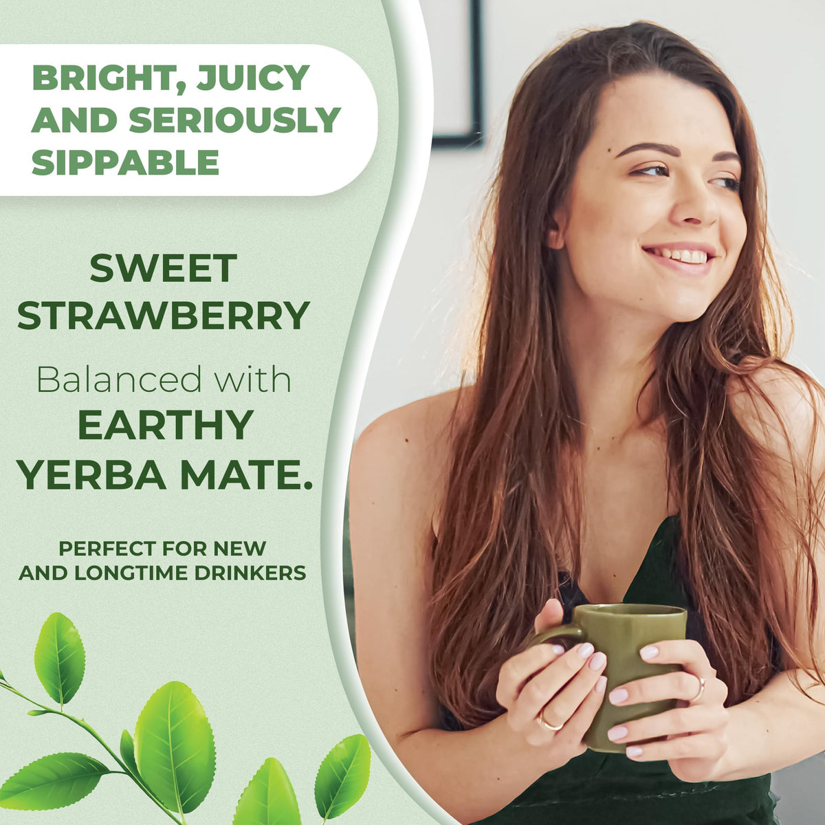 Nutratology Yerba Mate Instant Tea Powder powder closeup for smooth mixing