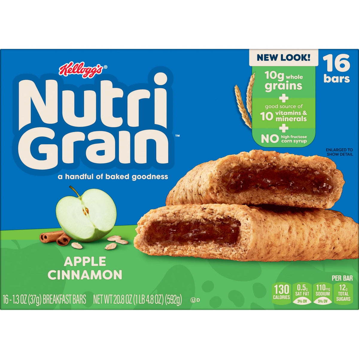 Nutri-Grain Apple Cinnamon bars for kids, tasty breakfast or after-school treat