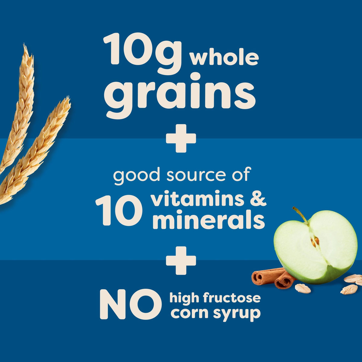 Nutri-Grain Apple Cinnamon bars nutrition panel shown for quick reference