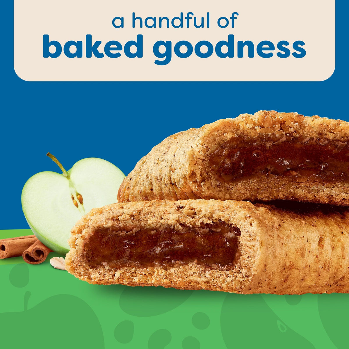 Nutri-Grain Apple Cinnamon bars tucked into a school backpack for school days.