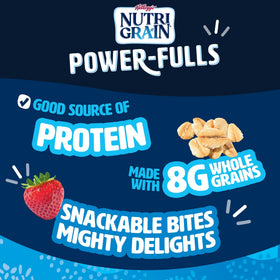 Nutri-Grain Power-Fulls strawberry bites in lunchbox for school days.