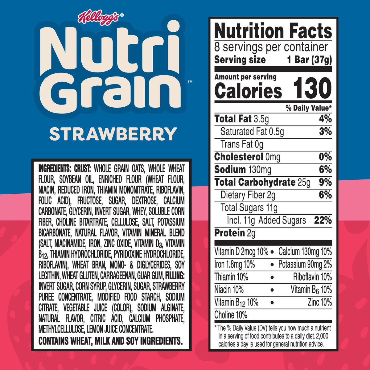 Nutri-Grain bar beside lunchbox demonstrates portable breakfast option for school.