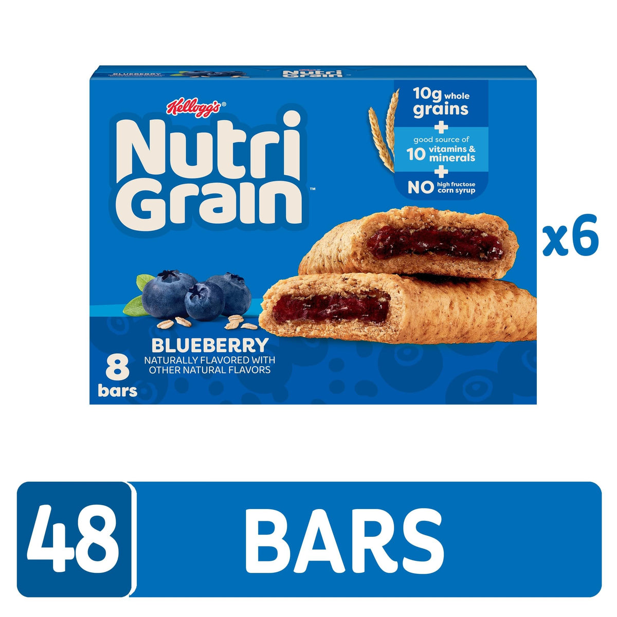 Nutri-Grain Soft Baked Blueberry Bars tucked in a backpack for busy mornings.