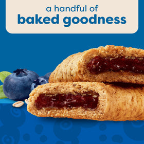 Nutri-Grain Soft Baked Blueberry Bars nutrition facts showing 8 vitamins and minerals.