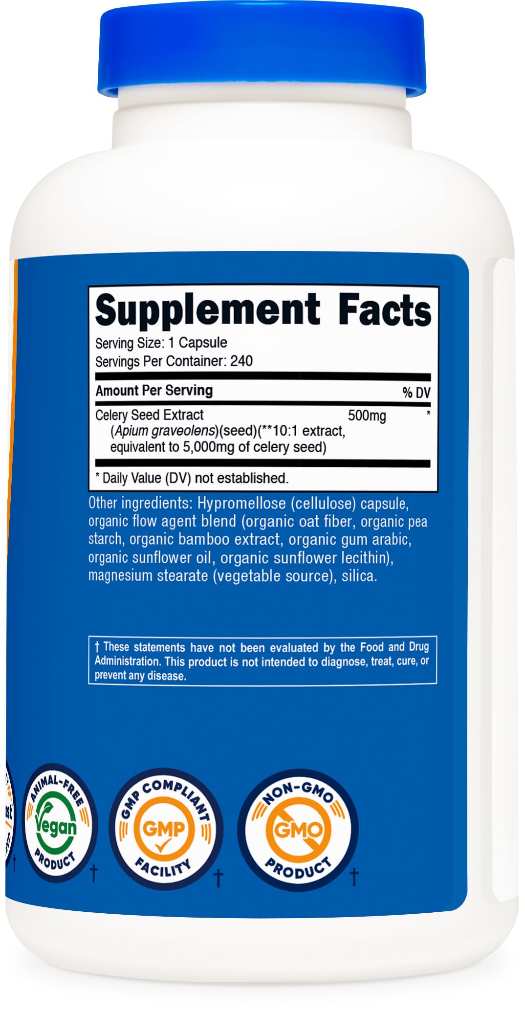 Nutricost 240-day supply ensures long-term daily use.