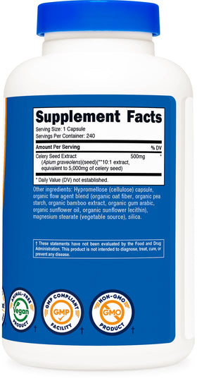 Nutricost 240-day supply ensures long-term daily use.