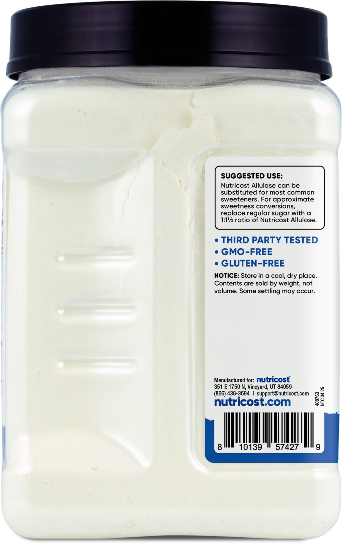 Nutricost Allulose dessert ready to enjoy with reduced calories.