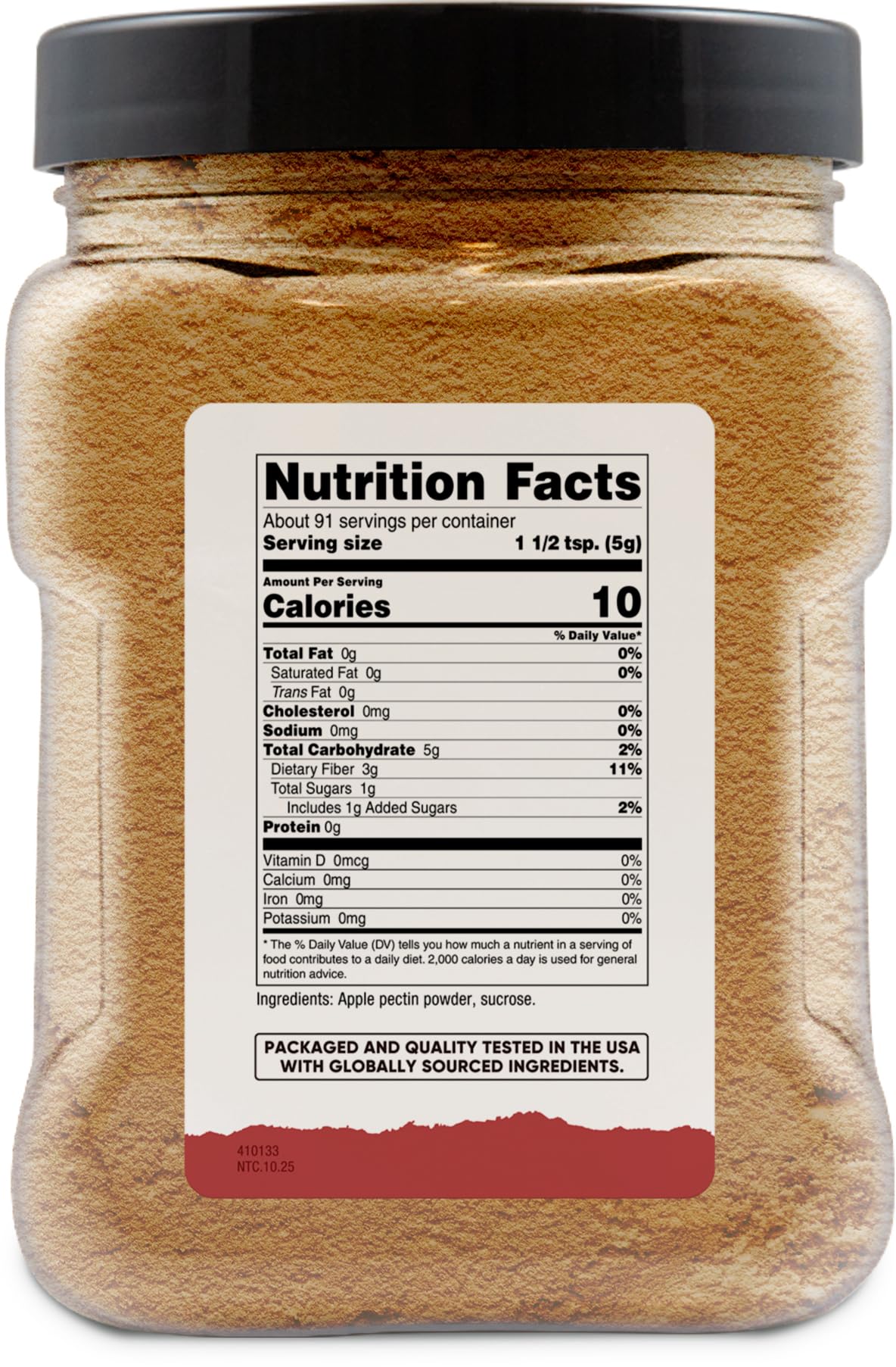 Nutricost Apple Pectin Powder produced in an NSF/GMP/FDA certified facility.