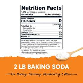 Nutricost Baking Soda 2lbs kitchen scene, perfect for cooking and cleaning.