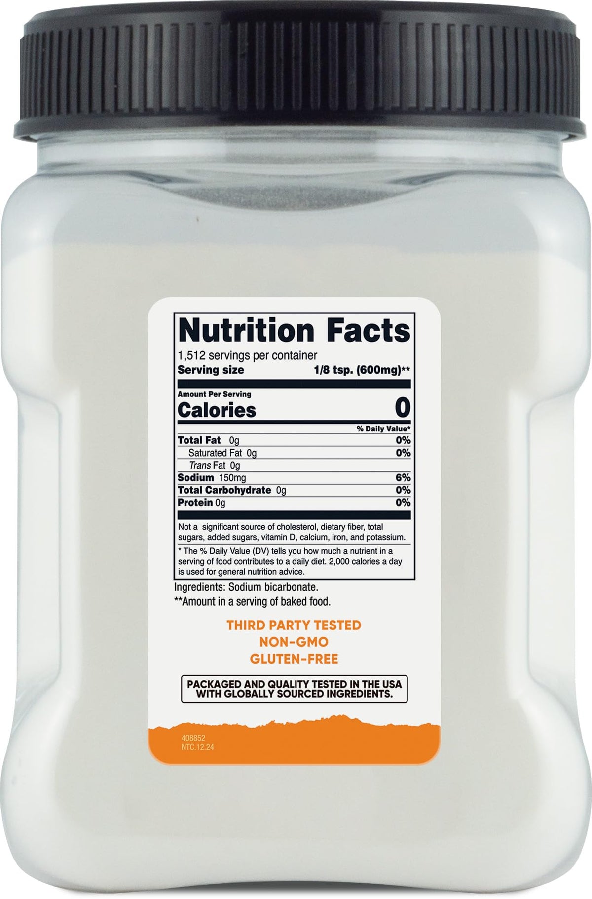 Nutricost Baking Soda 2lbs toothpaste use, supports daily oral care.