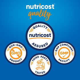 Nutricost bottle showing bladderwrack and burdock root blend for holistic plant‑based support
