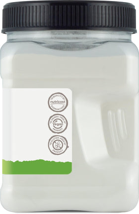 Nutricost Cassava Flour packaging highlights vegan and non-GMO option