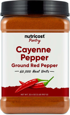 Nutricost cayenne pepper 2lb bag ready to heat up recipes