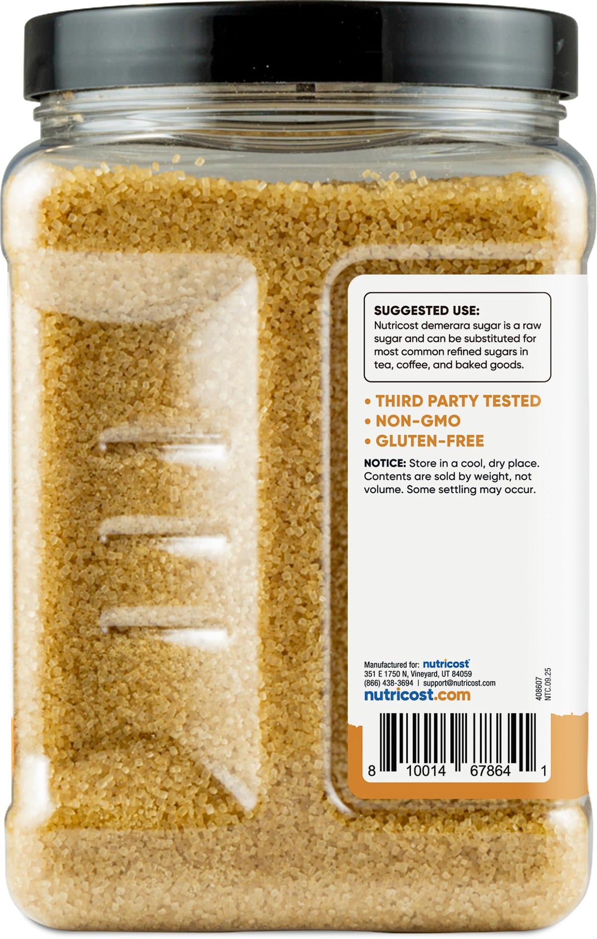 Nutricost Demerara Sugar baking ideas for cookies and bars.