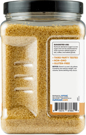 Nutricost Demerara Sugar baking ideas for cookies and bars.