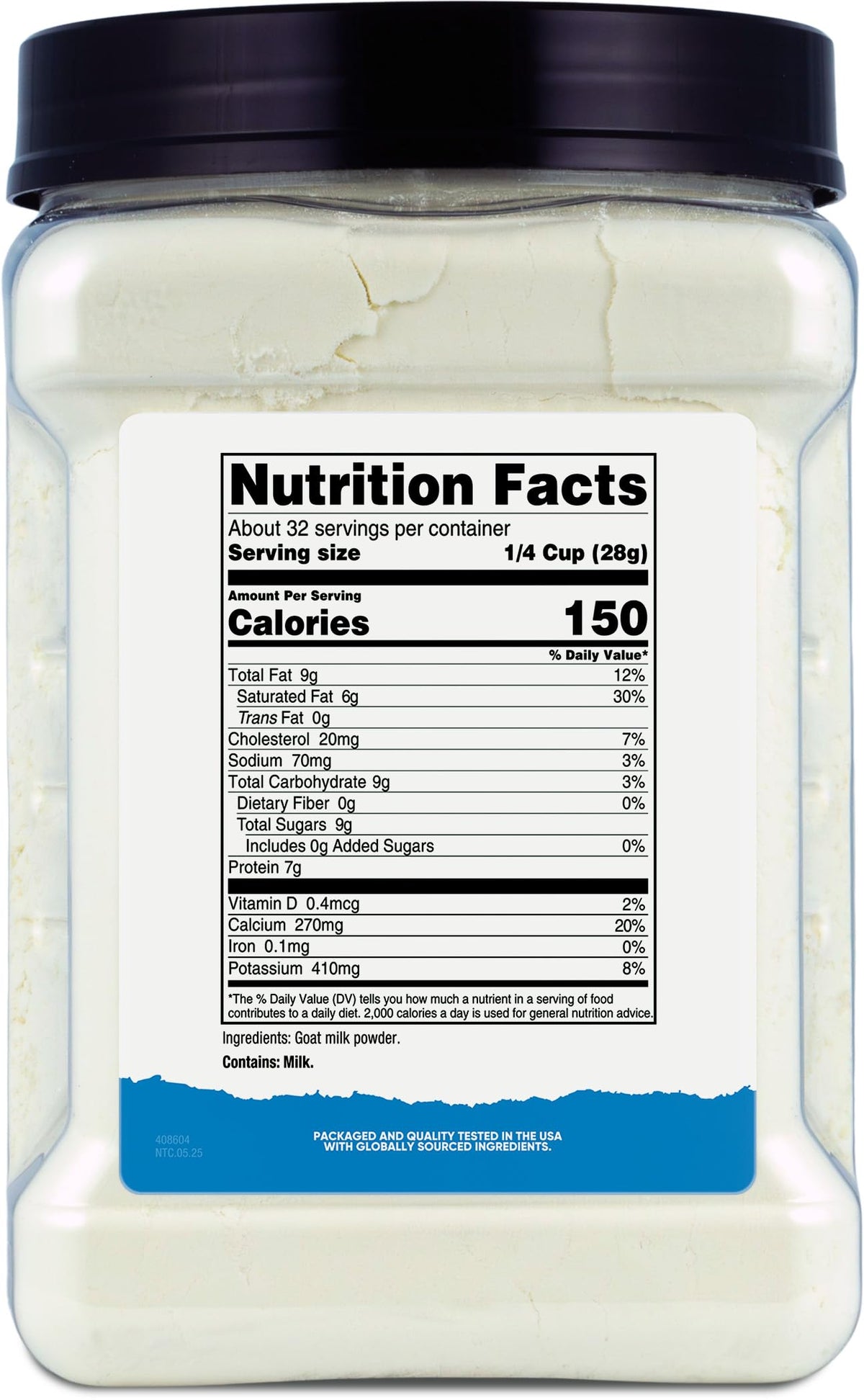 Nutricost Goat Milk Powder 2lb nutrition-facts invites mindful daily supplementation.