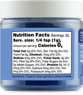 Nutricolor blue quality testing seal in GMP facility context