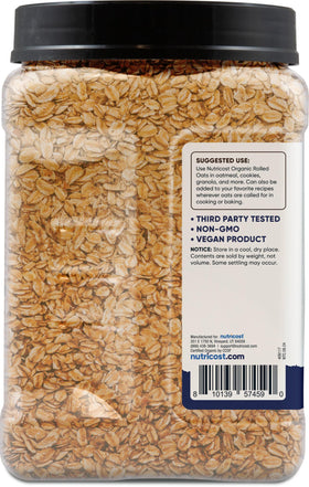 Nutricost oats in a warm bowl for comforting oatmeal