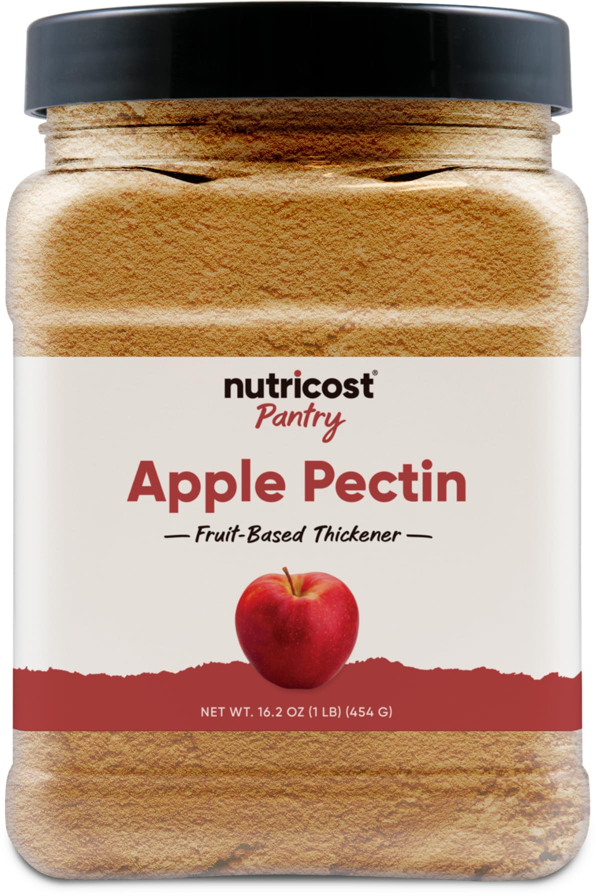 Nutricost Pantry Apple Pectin Powder in 1 lb container for jams and jellies.