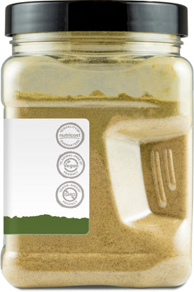 Nutricost Pantry Jalapeño Powder label indicating 454 servings.
