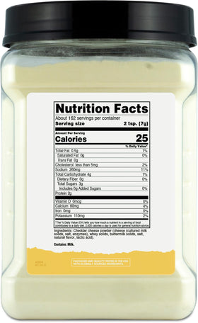 Nutricost Pantry White Cheddar Cheese Powder scoop with measuring cup for easy use