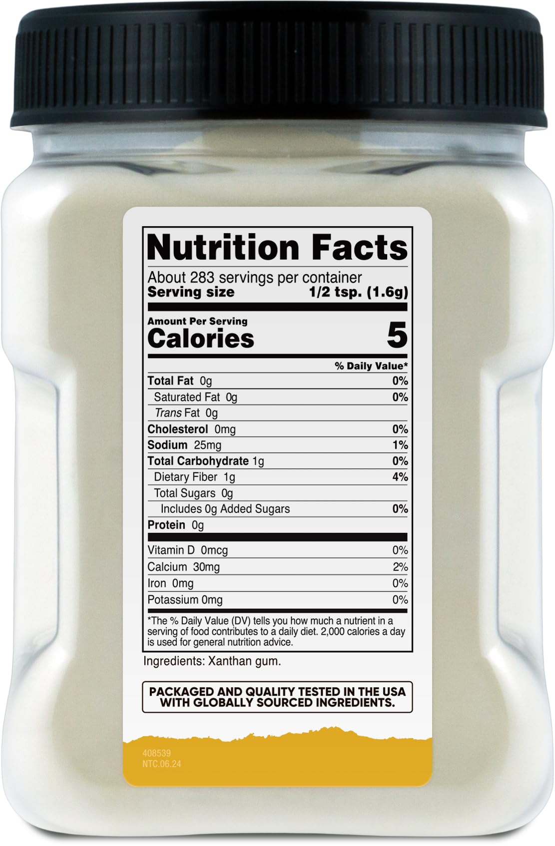 Nutricost Xanthan Gum being measured for sauces and emulsions.