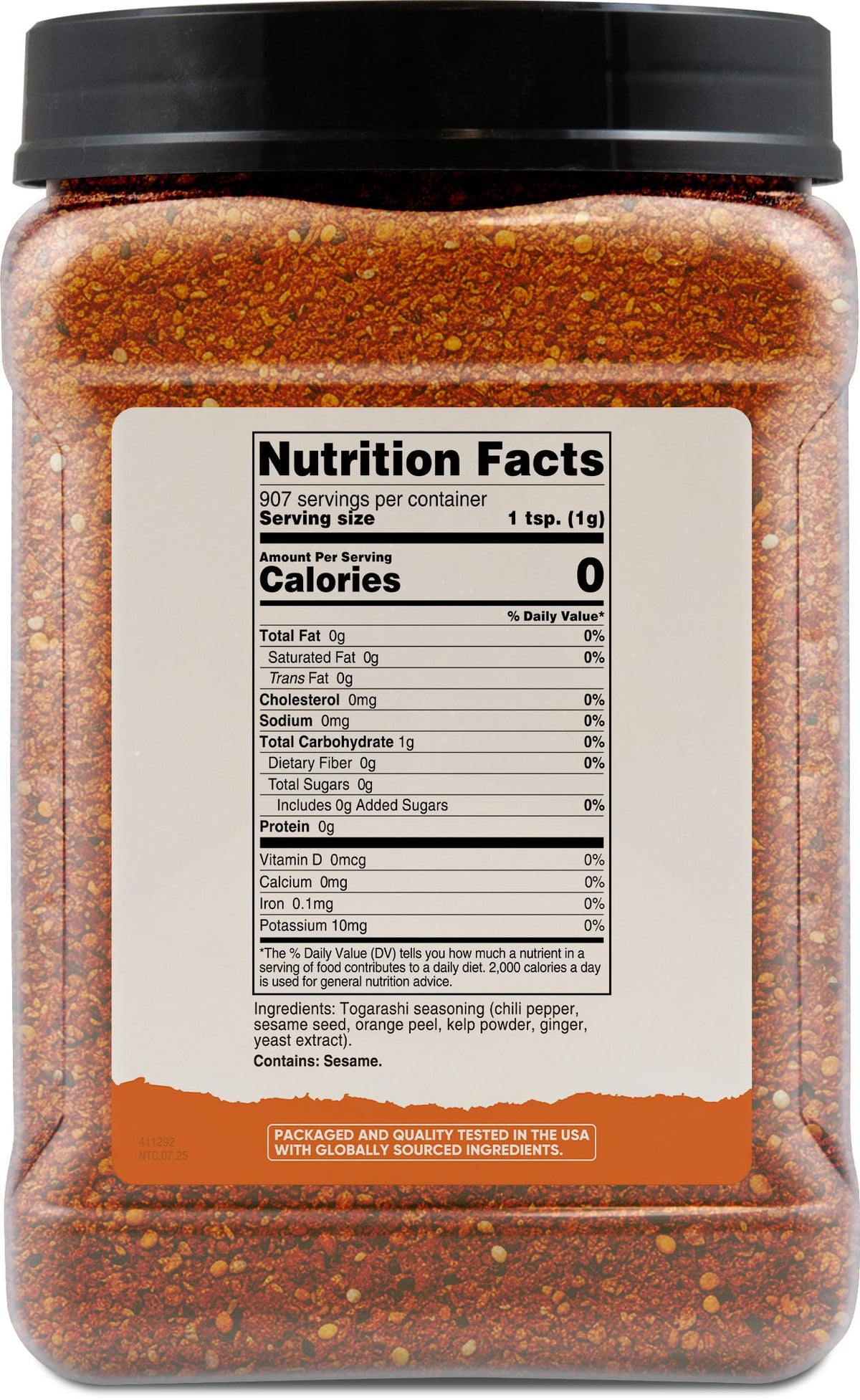 Nutricost Togarashi spice closeup highlights premium aroma and quality.
