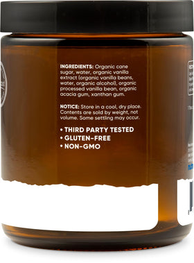 Nutricost vanilla paste used as a versatile cooking ingredient.
