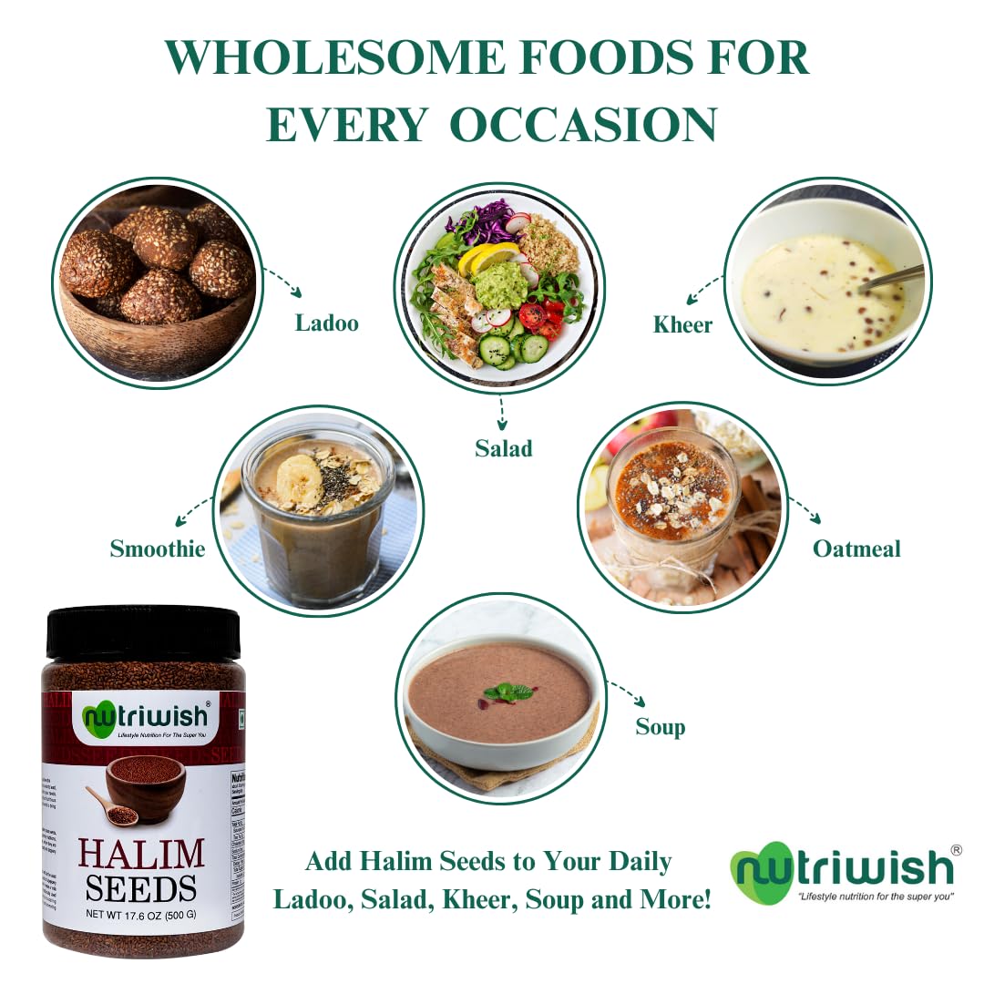 Nutriwish Halim seeds ready for baking as a versatile ingredient