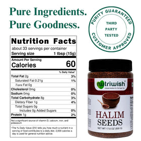 Nutriwish Halim seeds provide a crunchy, wholesome snack